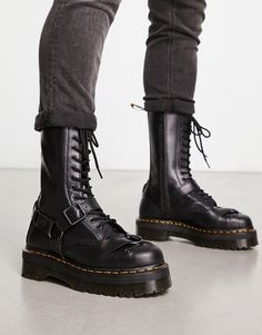 Shoes by Dr Martens Next stop: checkout Pull tab for easy entry Lace-up fastening Signature Dr Martens branding Round toe Chunky sole Molded tread Ethan Core, Americana Outfits, Grabby Hands, Ugg Neumel, Funky Shoes, Next Stop, Cool Fits, Doc Martens, Platform Boots