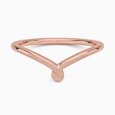 Entwined Contour Wedding Ring - 14K Rose Gold. This romantic ring features a beautiful arc that ends in a lustrous knot, symbolizing your forever love. The arc is crafted so that it will sit perfectly flush alongside an engagement ring. Contour Ring, Romantic Rings, Wedding Anniversary Rings, Brilliant Earth, Anniversary Rings, Rose Gold Ring, Wedding Ring, Knot, Engagement Ring