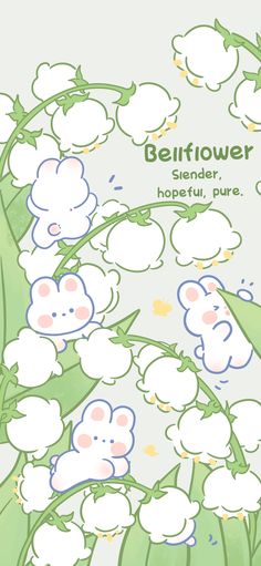 an image of flowers with the words belfflower on it