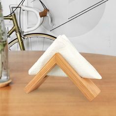 Elegant Wooden Napkin Holder - Decorative Tabletop Napkin Stand for Home & Picnic - Wnkrs Dinner Party Setting, Wooden Napkin Holder, Nordic Aesthetic, Wood Napkin Holder, Napkin Dispenser, Tissue Case, Inverted Triangle, Living Room Side Table, Triangle Shape