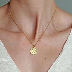 Coin Necklace gold necklace layering necklace sun necklace | Etsy Dainty Gold-plated Medallion Necklace, Dainty Gold-plated Coin Necklace With Delicate Chain, Dainty Tarnish-resistant Coin Medallion Necklace, Dainty 14k Gold Coin Necklace, Tarnish Resistant, Dainty Gold-tone Brass Necklace, Gold Medallion Necklace, Dainty Gold Jewelry, Gold Disc Necklace, Delicate Gold Necklace