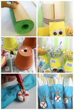 Spongebob Birthday Party Favors, Spongebob Diy, Diy Spongebob, Spongebob Party Decorations, Phoenix Party, Spongebob Birthday Party Decorations, Spongebob Theme