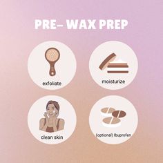 Waxing Information; pre wax prep. To teach clients. Instagram post for waxing/ waxer/ Waxologist Brow Studio Ideas, Esthetician Humor, Waxing Room, Esthetician Quotes, Wax Photos, Wax Studio, Waxing Tips, Yoga Information, Esthetician Marketing