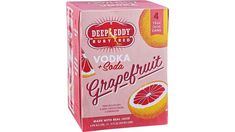 a box of grapefruit juice on a white background