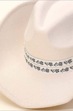 Oh we are loving this ivory color! And the floral double band with black floral detail is so cool! This one is adjustable so it will fit almost anyone. Great for all your boho or Nashville outfits! Nashville Outfits, Cowgirl Hat, We Are Love, Cowgirl Hats, So Cool, Ivory Color, Black Floral, Nashville, Band