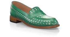 Women`s Shoes Maria 19597 Women's Loafers, Best Model, Penny Loafers, Italian Style, Green Leather, White Sneakers, Loafers For Women, New Shoes, Loafers Men