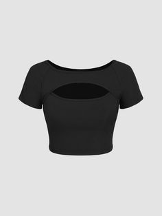 the crop crop top in black Versatile Black Tops For Gym, Versatile Black Cotton T-shirt, Versatile Black Crew Neck Crop Top, Fitted Black Versatile T-shirt, Fitted Versatile Black T-shirt, Versatile Fitted Black T-shirt, Short Sleeve Tops For Women, Textile Waste, Bodysuit Blouse