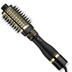 24K Gold Detachable One-Step Hair Dryer and Volumizer -  Quick, even heat and charcoal-infused bristles mean you can achieve beautiful blowouts with ease - in a fraction of the time with Hot Tools 24K Gold Detachable One-Step Hair Dryer and Volumizer.    Benefits     24K Gold Surface: For even heat, and long lasting, sleek results Boartech Bristles: Great for 2nd day styling and smooth finish     Features     One-Step: Salon results in up to half the time Detachable Design: Versatile oval brush Hot Hair Tools, Hair Tool Set, Hair Irons, Dryer Brush, Brush Design, Towel Dry Hair, Best Hair Dryer, Oval Brush, Blow Dry Brush