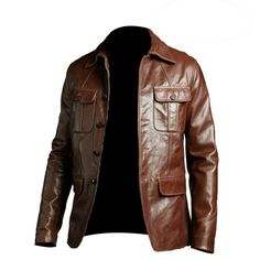 Men's Blazer Coat Jacket Sheepskin Leather 100% Genuine Leather – MARALEATHERJACKETS Mens Leather Blazer, Biker Coat, Leather Blazer Jacket, Men's Leather Jacket, Real Leather Jacket, Pocket Jacket, Genuine Leather Jackets, Brown Leather Jacket, Leather Blazer