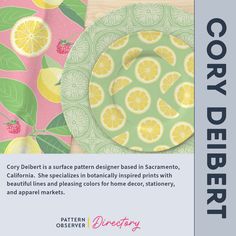 an advertisement with lemons and lime slices on it for the company's website