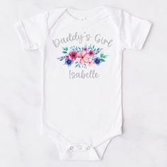 Our bodysuits are 100% pure organic cotton & are available in three different sleeve styles: strappy, long or short. They feature flat seams so there's nothing to irritate your little ones skin on the inside. They feature an envelope neckline to easily go over your babies head & nickel free snap fastenings. We print using an extremely high quality vinyl - it can be washed at 40 degrees & tumble dried on a low setting. + 𝕄𝕒𝕜𝕖 𝕥𝕚𝕞𝕖 & 𝔻𝕖𝕝𝕚𝕧𝕖𝕣𝕪 + We post using Royal Mail & you can ch Fitted Onesie With Name Print For Summer, Fitted Summer Onesie With Name Print, Spring Cotton Onesie With Name Print, Fitted Cotton Bodysuit With Name Print, Pink Cotton Bodysuit With Name Print, White Cotton Onesie, Pink Cotton Onesie With Custom Print, Different Sleeves Style, Girl Vest