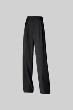 High Waist Loose Pants - Black High Waist Loose Pants, 2023 Wishlist, Black High Waist, Loose Pants, Pants Straight, Pants Black, Cute Black, Black Pants, High Waist