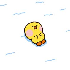 a small yellow bird floating in the air