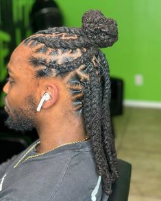 45 Locs Hairstyles For Prom Men Man Bun With Locs, Double Twist Loc Styles Men, Black Male Loc Styles, Men Loc Bun Styles, Mens Long Locs Hairstyles, Men Loc Styles For Wedding, Easy Dreadlock Hairstyles For Men, Locs Hairstyles Men Dreadlocks, Thick Locs Styles For Men