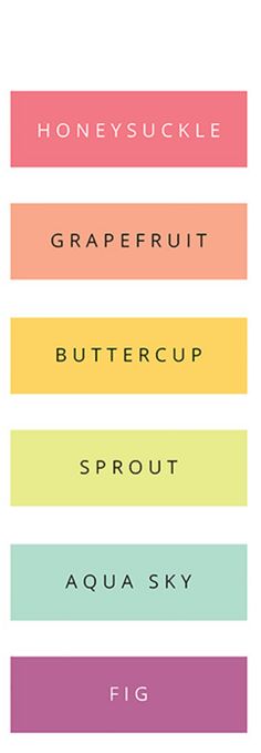 the font and numbers for honeysuckle grapefruit buttercup sprout aqua sky