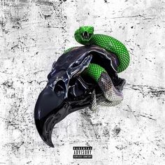 a black and green poster with the words future & young thug super slimey