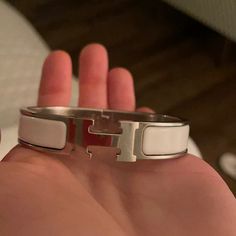 Great Condition And Beautiful, Staple Piece! Just Don’t Wear It Enough Questions? Leave A Comment Below! Hermes Clic H Bracelet, H Bracelet, Hermes Jewelry, Staple Pieces, Just Don, Wear It, Leave A Comment, Womens Jewelry Bracelets, Color White