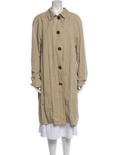 Lanvin Trench CoatNeutralsPointed CollarLongSlit Pockets & Button ClosureFit:Coats by Lanvin typically fit true to size. Lanvin Polymid Coat, Lanvin, Trench Coat, Clothes For Women, Clothes