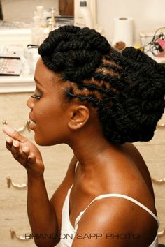 Short Natural Curly Hair, Natural Hair Bride, Hair Afro, Dreads Styles, Natural Black Women, Dread Hairstyles