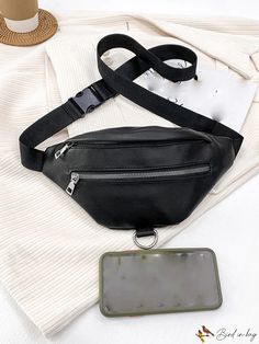 BirdinBag - Contemporary Waist Bag On-the-go Bag With Zipper Pocket And Pouch Shape, Large Capacity Shoulder Bag Pouch For On-the-go, Casual Satchel Pouch For On-the-go, Casual On-the-go Satchel Pouch, Trendy Travel Belt Bag Tote, Trendy Pouch Satchel With Zipper Pocket, Trendy Travel Tote Belt Bag, Large Capacity Crossbody Pouch For On-the-go, Daily Use Pouch Bag With Zipper Pocket