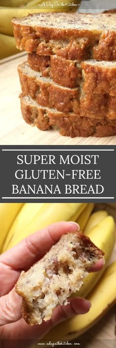 this super moist gluten - free banana bread is the perfect treat for breakfast