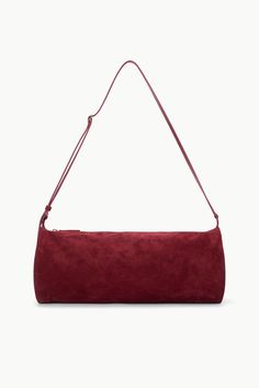 STAUD TARU BAG PINOT Cherry Coded, Deep Red Dress, Pinterest Predicts, Soft Loafers, Burgundy Bag, Transitional Dressing, Custom Handbags, Accessories Making, Flat Heel Boots