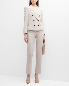 Viscose Cady Collection | Neiman Marcus Unstructured Jacket, Armani Blazer, Armani Collection, Crop Blazer, Ralph Lauren Collection, Ulla Johnson, Giorgio Armani, Welt Pocket, Double Breasted