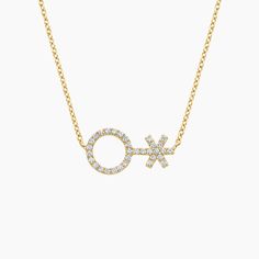 Non-Binary Symbol Diamond Pendant - 14K Yellow Gold. This lustrous precious metal pendant shines with shared prong diamonds in the shape of the non-binary symbol, celebrating all expressions of identity (1/5 total carat weight). Crisis Intervention, Non Binary, Precious Metal, Metal Pendant, Diamond Pendant, Precious Metals, Pendant Jewelry, Jewelry Accessories, Gold Necklace