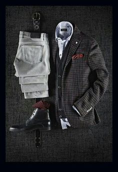 "Para el hombre de hoy"... Mens Fashion Blog, Sharp Dressed Man, Mens Fashion Trends, On The Floor, Casual Style Outfits