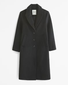 Women's Wool-Blend Tailored Topcoat | Women's Coats & Jackets | Abercrombie.com Topcoat Women's, Lulu Leggings, Fall 24, Lululemon Tops, Cozy Interior, Bralette Tops, Suit Accessories, Suits Coats, Christmas 2024