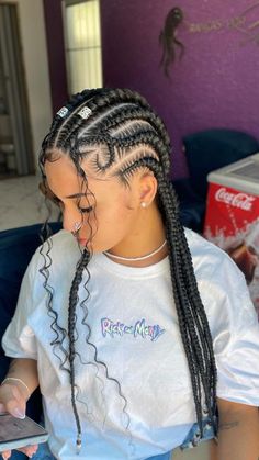 Mexican Braids, Ghana Braids Cornrows, Long Cornrows, Braids Inspiration, Afro Braids, Braid Inspiration, Beautiful Black Hair