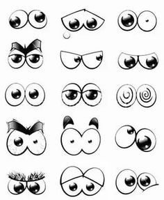 an image of different eyes and nose shapes