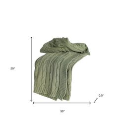 the size of a blanket is shown with measurements