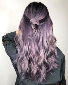 Lavender Ombre Putple Hair, Dark Brown Hair Ombre, Lavender Purple Hair, Lavender Hair Ombre, Lavender Ombre