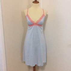 This Is A Brand New Love Tanjane Nightie. Soft And Stretchy Material. Measures 15 Inches Across The Bust And Is About 33 Inches In Length. Made In Southern California And Hand Dyed. Price Is Firm. Thanks For Looking. Feminine Blue Sleepwear For Pajama Party, Feminine Blue Nightgown For Spring, Coquette Blue Summer Sleepwear, Fitted Camisole Chemise For Sleepover, Light Blue Feminine Sleepwear For Spring, Feminine Light Blue Sleepwear For Spring, Spring Chemise For Bedtime, Feminine Fitted Nightgown For Pajama Party, Fitted Chemise For Summer Pajama Party