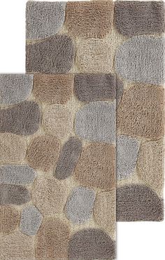 PRICES MAY VARY. Cotton 21x34 in. & 24x40 in. Pebbles bath rug Set Elegant Amethyst color with Pebble pattern Pebbles bath rug Set is a machine Tufted rug made with 100% cotton This rug Weighs around 4. 87 lbs Pile Height of this rug is 0. 6 inches Brown And Grey Bathroom, Pebble Bath Mat, Grey Bathroom Rugs, Grey Bathroom, Bathroom Rugs And Mats, Rug Runners, Small Bath, Cotton Bath Rug, Bath Mat Sets