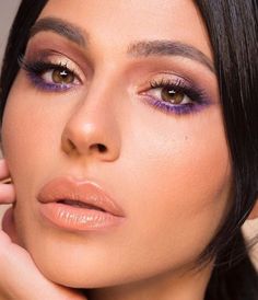 Neutral Purple, Purple Eye Makeup Tutorial, Makeup Neutral, Purple Eyeshadow Looks, Makeup Purple, Black Eye Makeup, Dramatic Eye Makeup