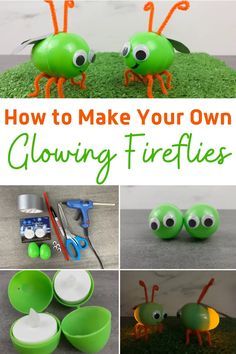 how to make your own glowing fireflies for halloween or any time of the year