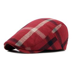 PRICES MAY VARY. Size:Unisex plaid stripe flat cap fit size 55cm-60cm (6 7/8- 7 1/2),normal size adjusted. Please kindly check your head size before buy.And kindly check the adjust way of hat (THROUGH PICTURE) before you buy.Unisex plaid stripe flat cap. Style: Ultra-thin breathable hat,Patchwork coloured striped plaid berets Hat with soft quilted inner lining ,with sweat absorption band design.Hot plaid hunting cabbie adjustable patterned hats. Features: lightweight new chic newsboy hats with p Mens Hats, Hats Fashion, Flat Hats, Stylish Caps, Hat Beret, Berets Cap, Cap Men, Cotton Hat, News Boy Hat