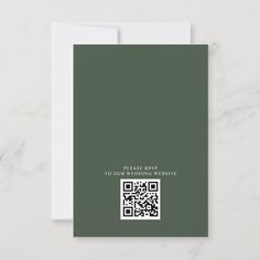 Mountain Forest Rustic Budget QR Code Wedding Invitation