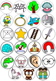 an image of children's cartoon stickers