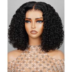 PLEASE READ THE DESCRIPTIONS BELOW BEFORE PURCHASING 💗Specializing in customized human hair extensions since 2007 ⭐️100% Premium Quality REAL Human hair  5x6 Wear and Go Glueless Lace Front Deep Curly Bob Wigs Human Hair Material: High Quality Brazilian Human Hair, Healthy and Vibrant, Comfortable Against Skin. Natural Black Color bob wig human hair,Pre Plucked Hairline with Baby Hair,Pre Bleached Tiny Knots,Looks Realistic as your own hair,Glueless Lace Front Wigs Human Hair. Wear and Go Gluel Color Bob Wig, Sandy Hair, Color Bob, Curly Bob Wig, Curly Bob Wigs, Wavy Style, Glueless Wigs, Bob With Bangs, Hair Healthy