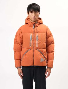 And wander and gramicci have collaborated to bring you the down jacket this time in orange a seriously cool winter-wear option.    its insulated design and water-resistant coating ensure protection against the elements while the reflective details keep you visible even after dark. it's warm yet lightweight making it an ideal winter jacket for any outdoor adventure.    article fit & features —    — material: 100% nylon shell  — down insulation  — handwarmer pockets  — zip closure chest pockets Maap Cycling, After Dark, Winter Wear, Outdoor Adventure, Model Height, Hand Warmers, Leather Sneakers, Jacket Tops, Outerwear Jackets