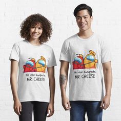 Among Us No One Suspects Mr. Cheese T-shirt Pink Mushroom, Comfy Tees, Fashion Essentials, Gray Tshirt, Cute Pink, Tshirt Colors, Funny Design, The Globe, My Art