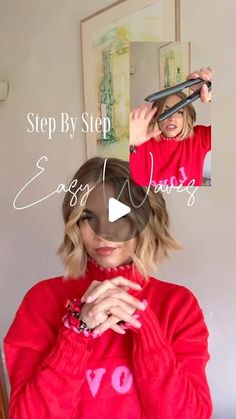 Mathilde Heather on Instagram: "A SLOW step by step for you! As requested… Some of you wanted to see more of a breakdown of the beach waves with straighteners. I hope this helps!
TOOL - @cloudninehair starlight collection original iron 
PRODUCT @kerastase_official elixir ultime
SCRUNCHIE - @silkelondon" How To Curl Hair With Wand Step By Step, Beach Waves With Straightener, Hairstyles Diy, Waves Tutorial, Hair Tricks, Baby Hair Bands, Cinnamon Recipes, Beach Wave Hair