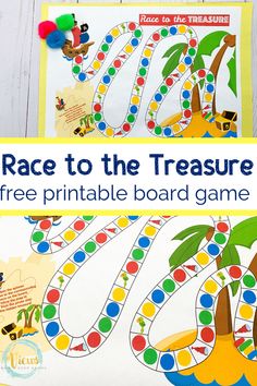 race to the treasure free printable board game