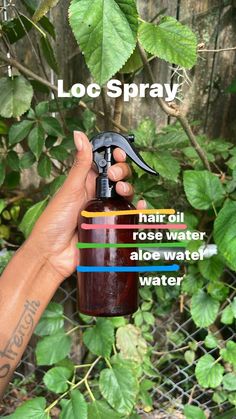 Hydrating Loc Spray, How To Do Your Own Locs, Loc Oil Recipe, Marley Twist Over Locs Dreads, Loc Spray Recipe, Locs Growth Tips, Loc Products Natural Hair Care, Hydrating Locs, Loc Spray Diy