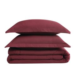 three pillows stacked on top of each other