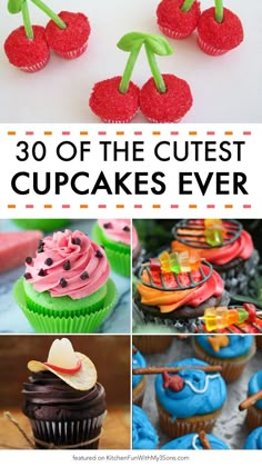 some cupcakes that have been decorated to look like the characters from disney's cars