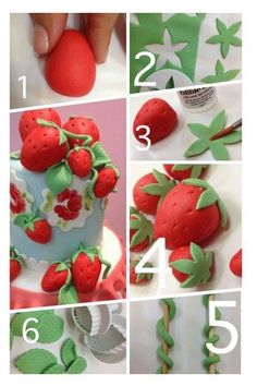 the steps in how to make a strawberry cake for someone's special birthday party